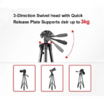 DK 260 Tripod Stand With Bluetooth Remote Shutter - Image 5