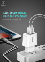 Baseus Charger Mini Dual USB Charger 2.1A Ccall Mn02 - Image 2