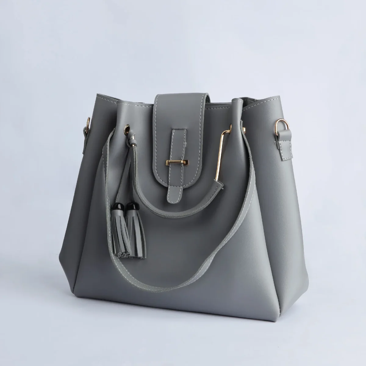 3 piece set PU Soft Leather Hand and Shoulder Bag For Women - Image 2
