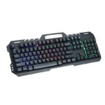 Gt-5 metal back light gaming keyboard rainbow with suspended key