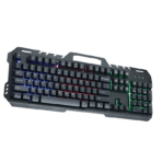 Gt-5 metal back light gaming keyboard rainbow with suspended key - Image 3