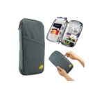 Travel Wallet for Passport - Grey